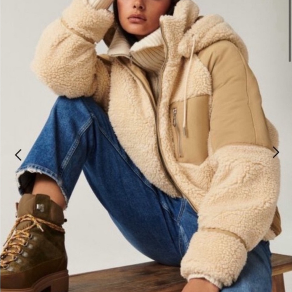 Ba&sh Eva Faux Fur Jacket Sz XS